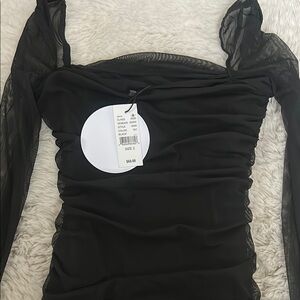 Princess Polly Chic Black Mesh Dress